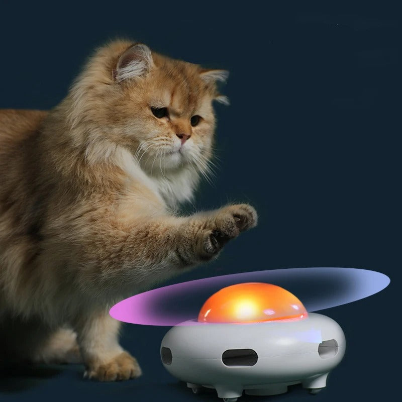 Intelligentes UFO-Katzen-Drehteller-Spielzeug