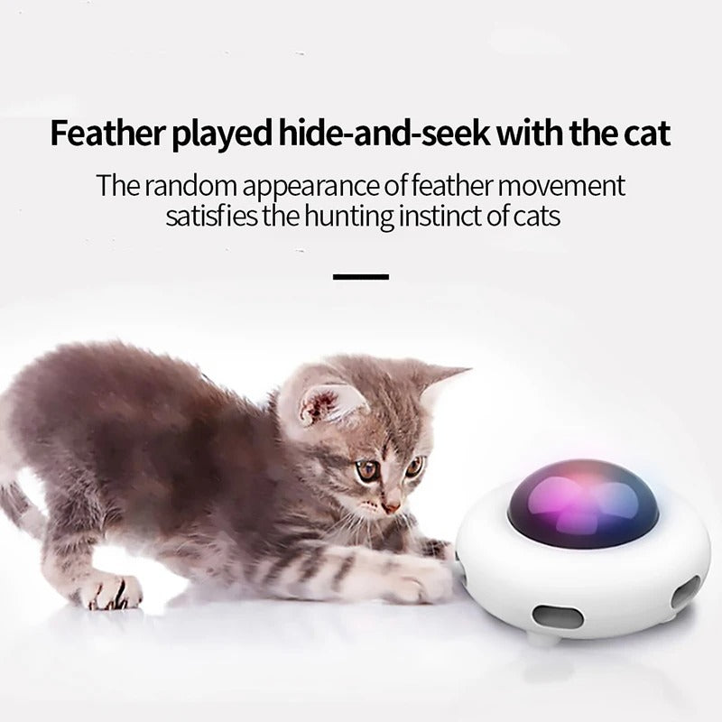 Intelligentes UFO-Katzen-Drehteller-Spielzeug